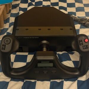 Flight Yoke System - Black Flight Control